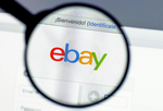 Magnifying glass views ebay logo on their login page