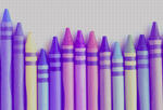Row of crayons