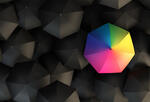 Rainbow umbrella