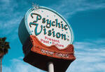 image of large sign with the words "psychic vision"