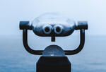 image of tourist binoculars looking out at the ocean