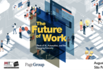 Logo with sponsors of the Future of Work Brazil conference.