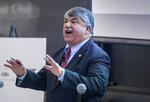 AFL-CIO president Richard Trumka delivers a speech at MIT Sloan
