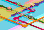 colorful intersecting lines representing new supply chain technologies