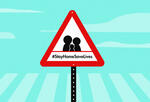 Illustration of sign with COVID-19 message #stayhomesavelives