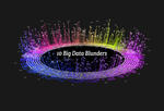 Illustration of multicolored ring with 10 big data blunders in the middle