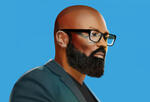 A photoillustration of former WeWork executive Craig Robinson, a co-founder of the Business for Racial Equity Pledge.