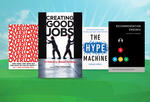 A design of the four books published by MIT Sloan faculty in 2020