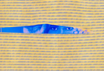 Image of a woman peeking through a screen of binary code.